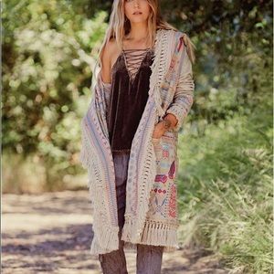 Johnny was Biya boho duster cardigan